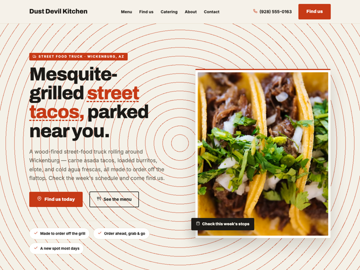 Home page of the Dust Devil Kitchen site